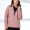 Women Quilted Regular Fit Puffer Jacket - DNMX Pink