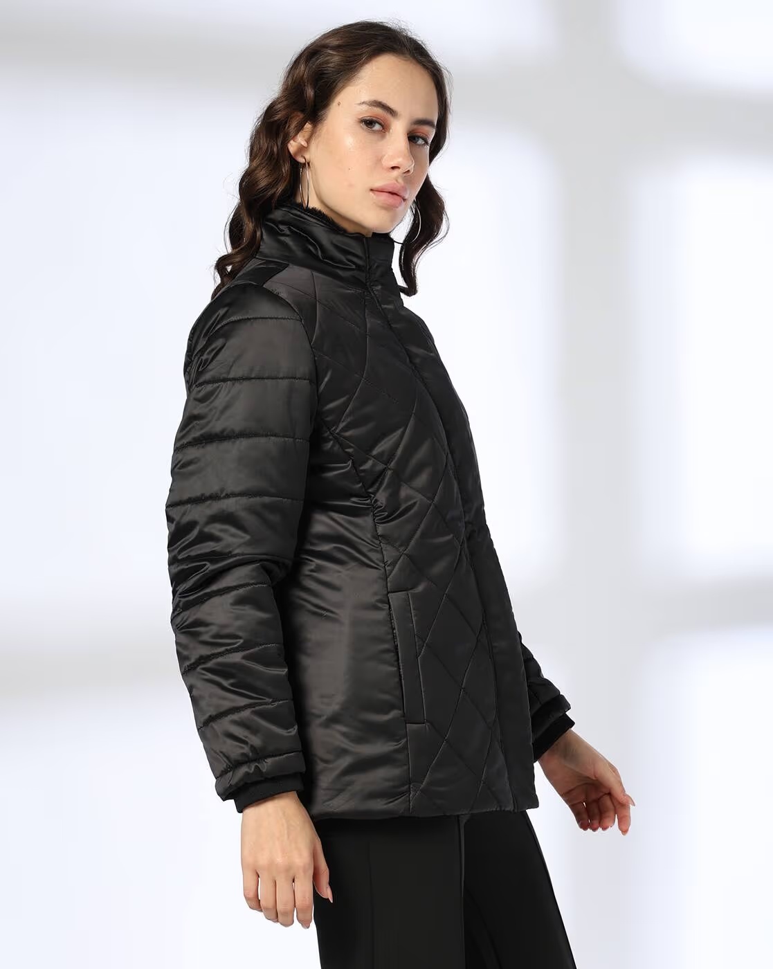 Women Quilted Regular Fit Jacket - DNMX
