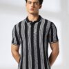 Men Striped Slim Fit Polo T-Shirt - JOHN PLAYERS