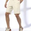 Embroidered shorts, beige, m - Teamspirit