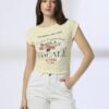 Women Graphic Print Regular Fit Crew-Neck T-Shirt - RIO