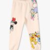 Girls Mickey Mouse Print Joggers - KG FRENDZ Off White