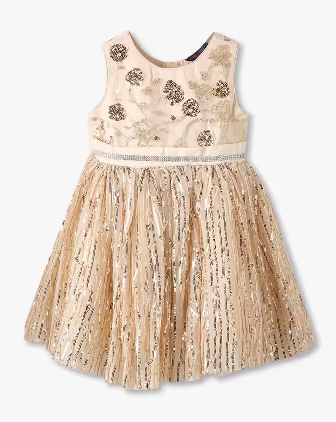 Girls Embellished Fit & Flare Dress - KG FRENDZ