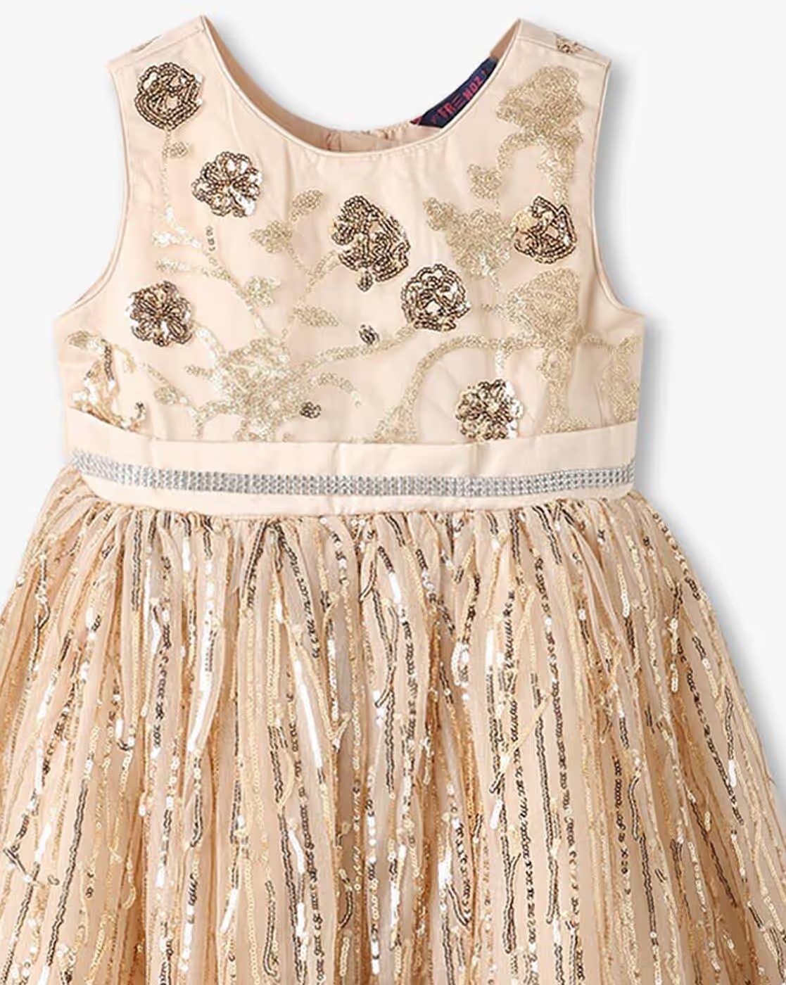 Girls Embellished Fit & Flare Dress - KG FRENDZ