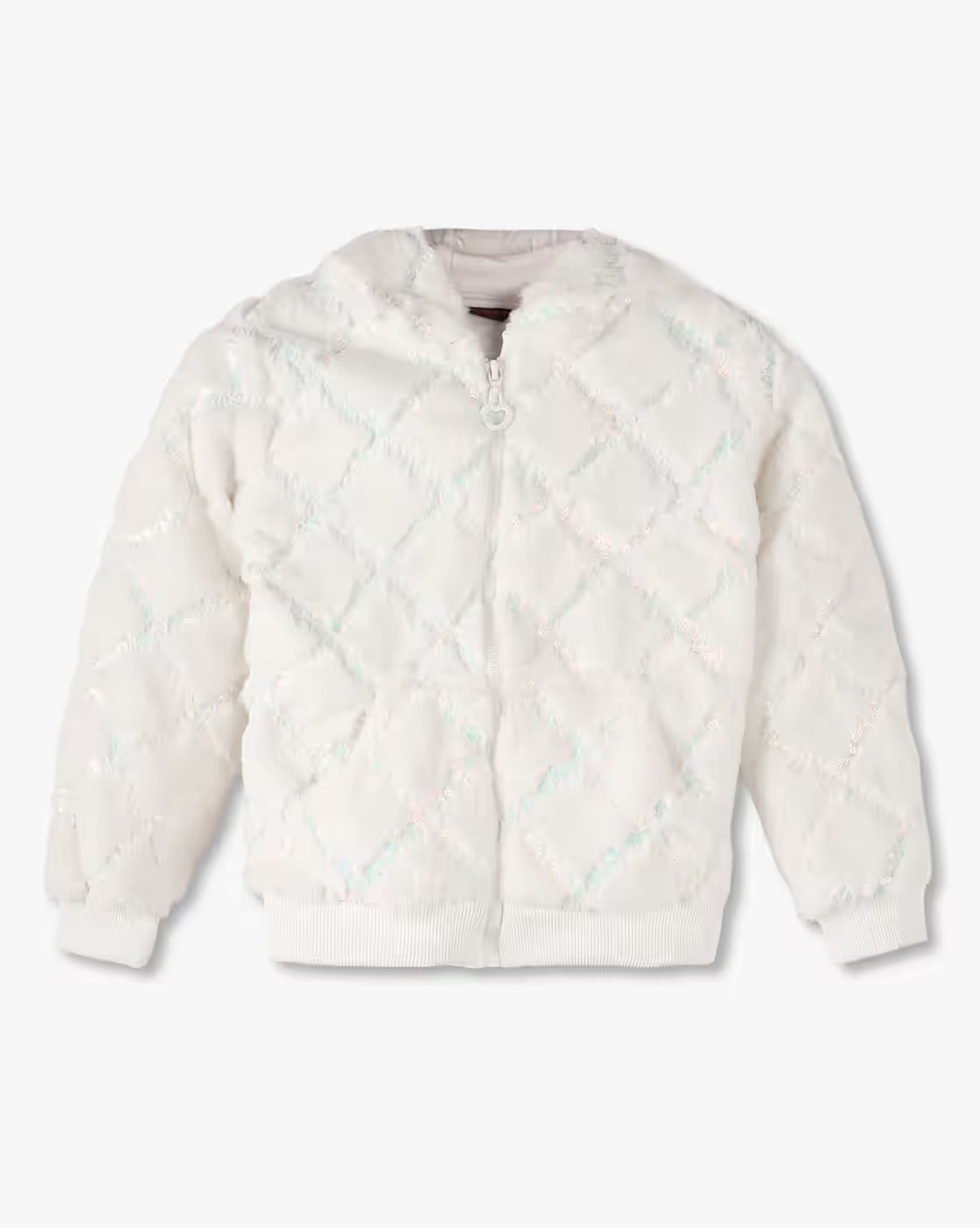 Girls Quilted Regular Fit Zip-Front Jacket - KG FRENDZ