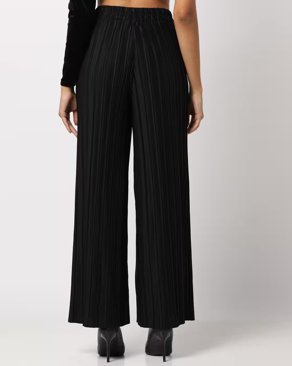 Accordion Pleated Pants - FIG